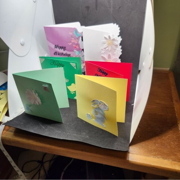 Hand Crafted Colorful All Occasoin Cards Set of 12 - Picture 7 of 16